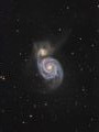 Messier 51 (M51) Whirlpool Galaxie aufgenommen mit CDK-17 | 370min belichtet